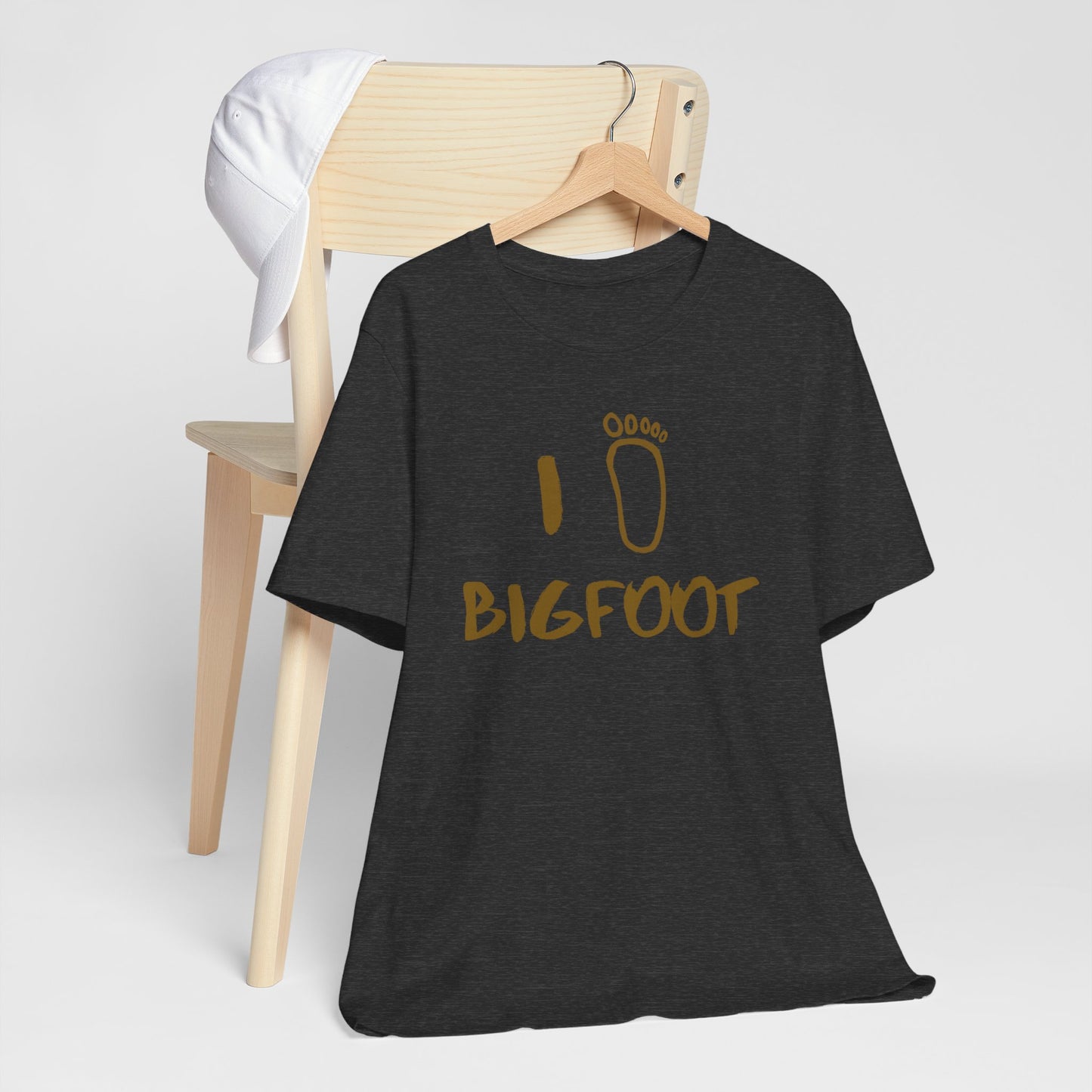 This Bigfoot Teeshirt is perfect for the Cryptid lover in your life. Featuring a Sasquatch Foot Print Crptozooalagy enthusiasts will love it