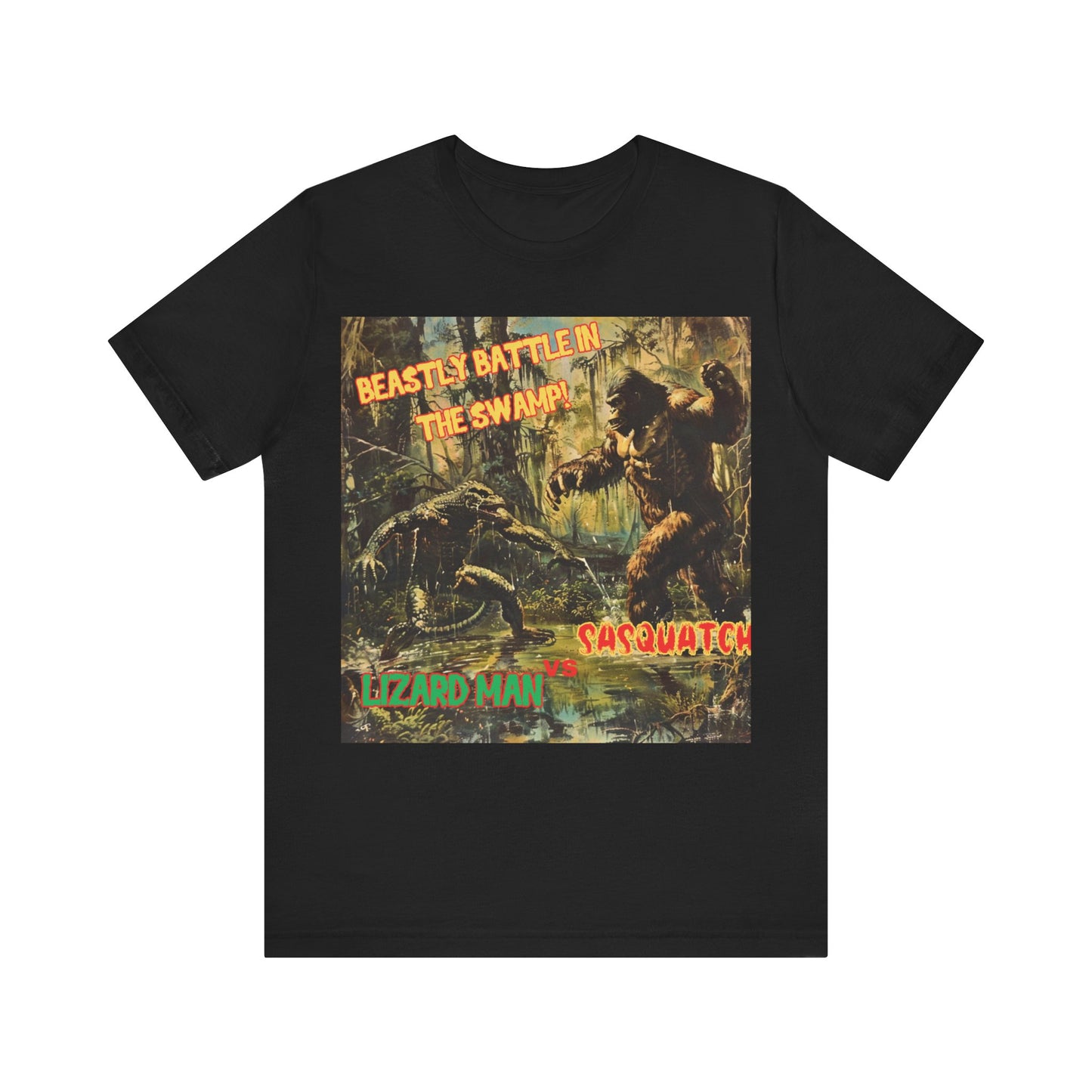 sasquatch vs Lizardman Tee