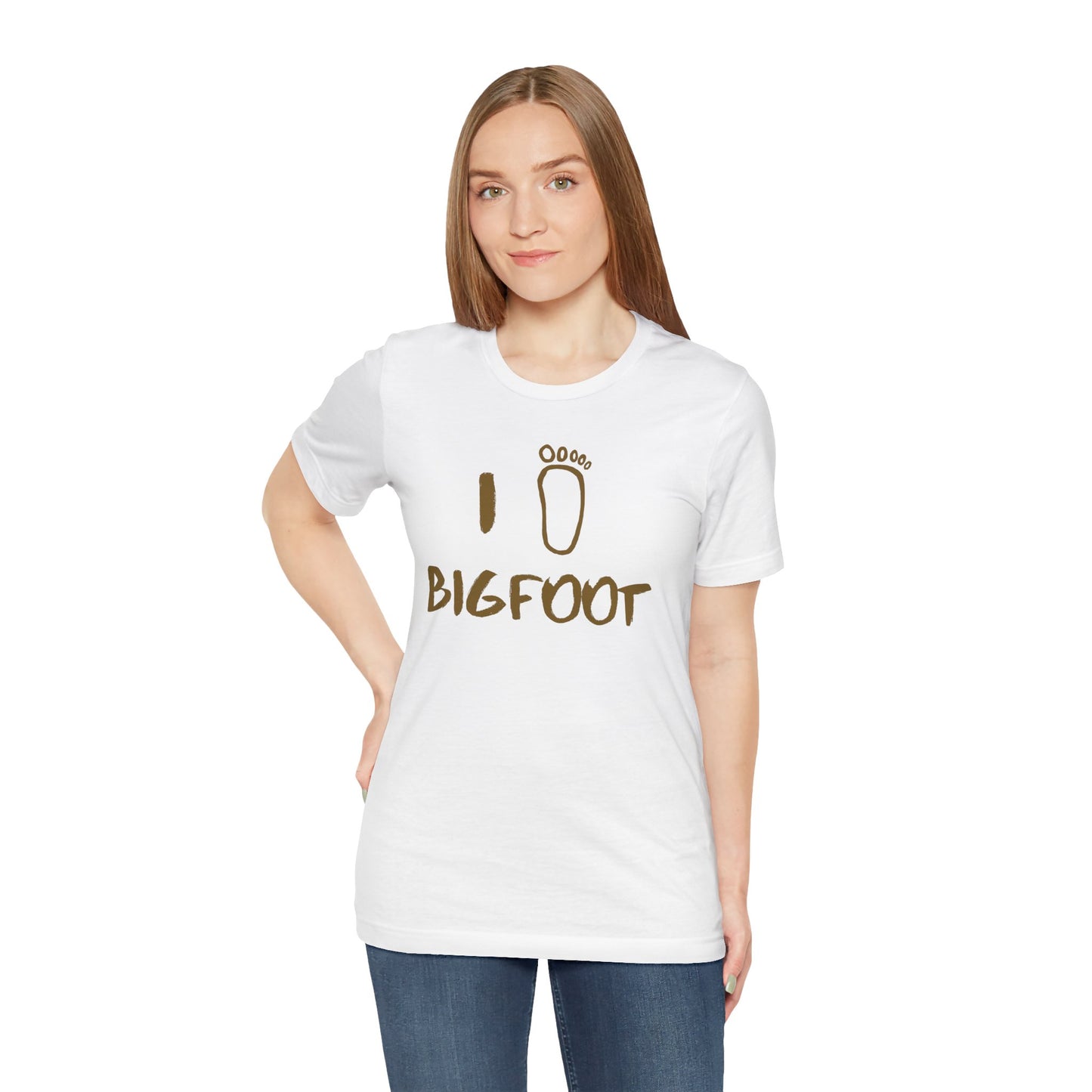 This Bigfoot Teeshirt is perfect for the Cryptid lover in your life. Featuring a Sasquatch Foot Print Crptozooalagy enthusiasts will love it