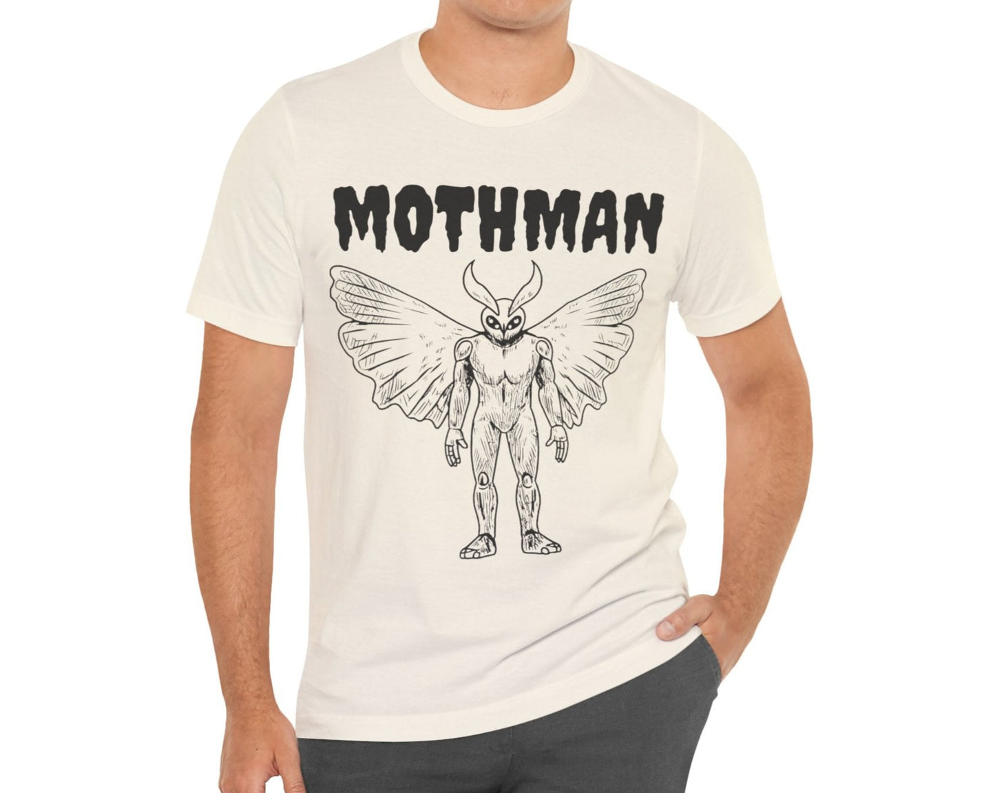 Mothman Line Art T-Shirt