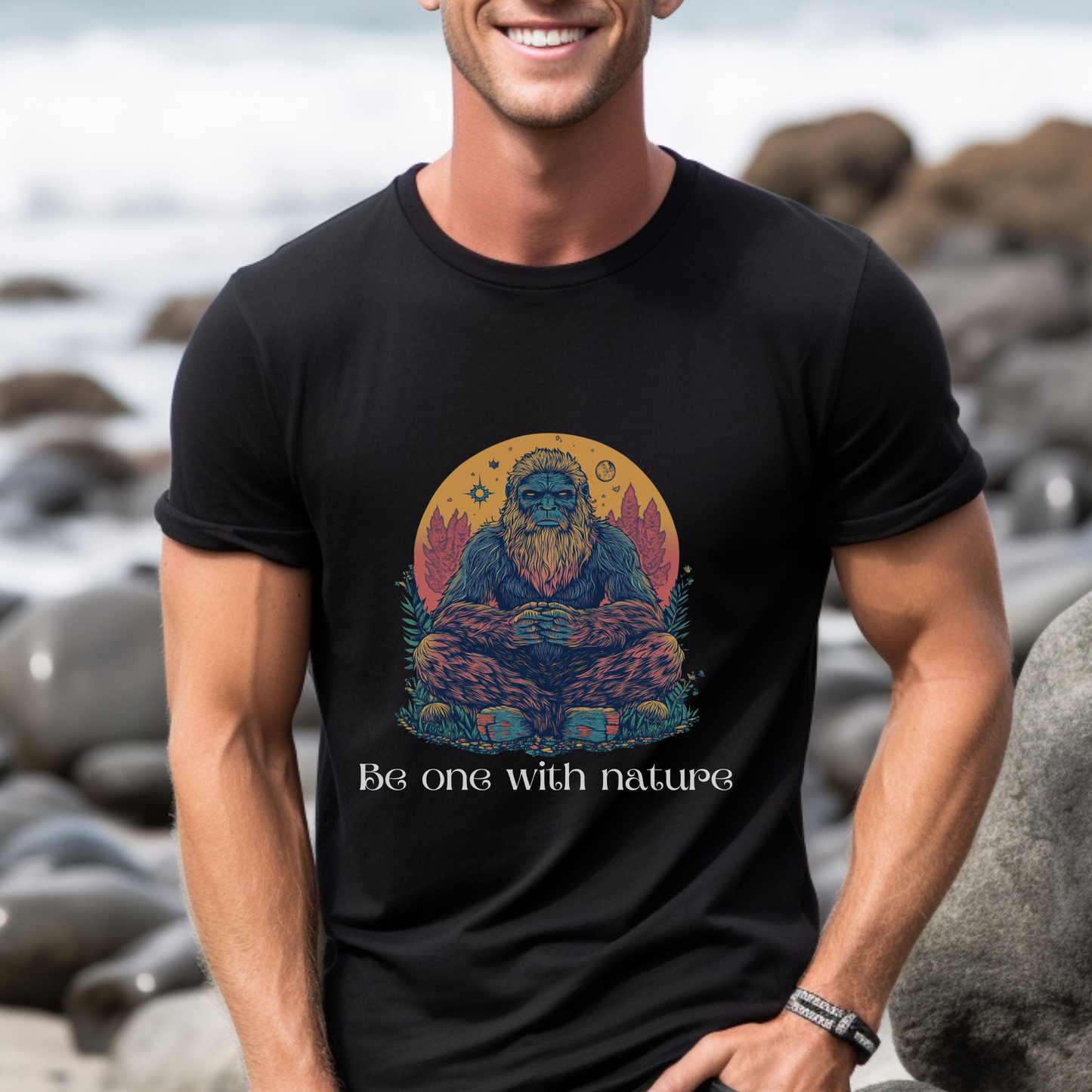 Be One With Nature Bigfoot Shirt