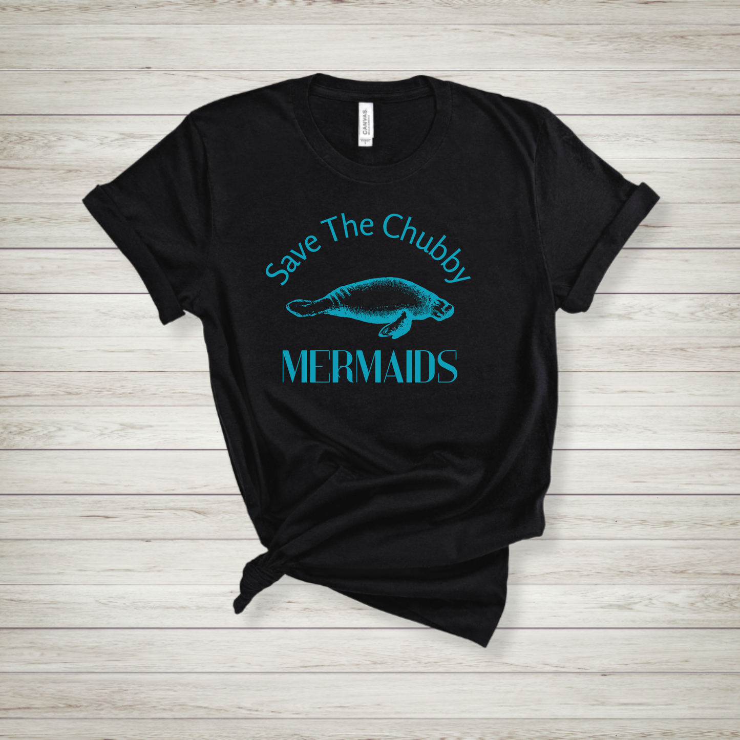 Save The Chubby Mermaids Manatee t shirt