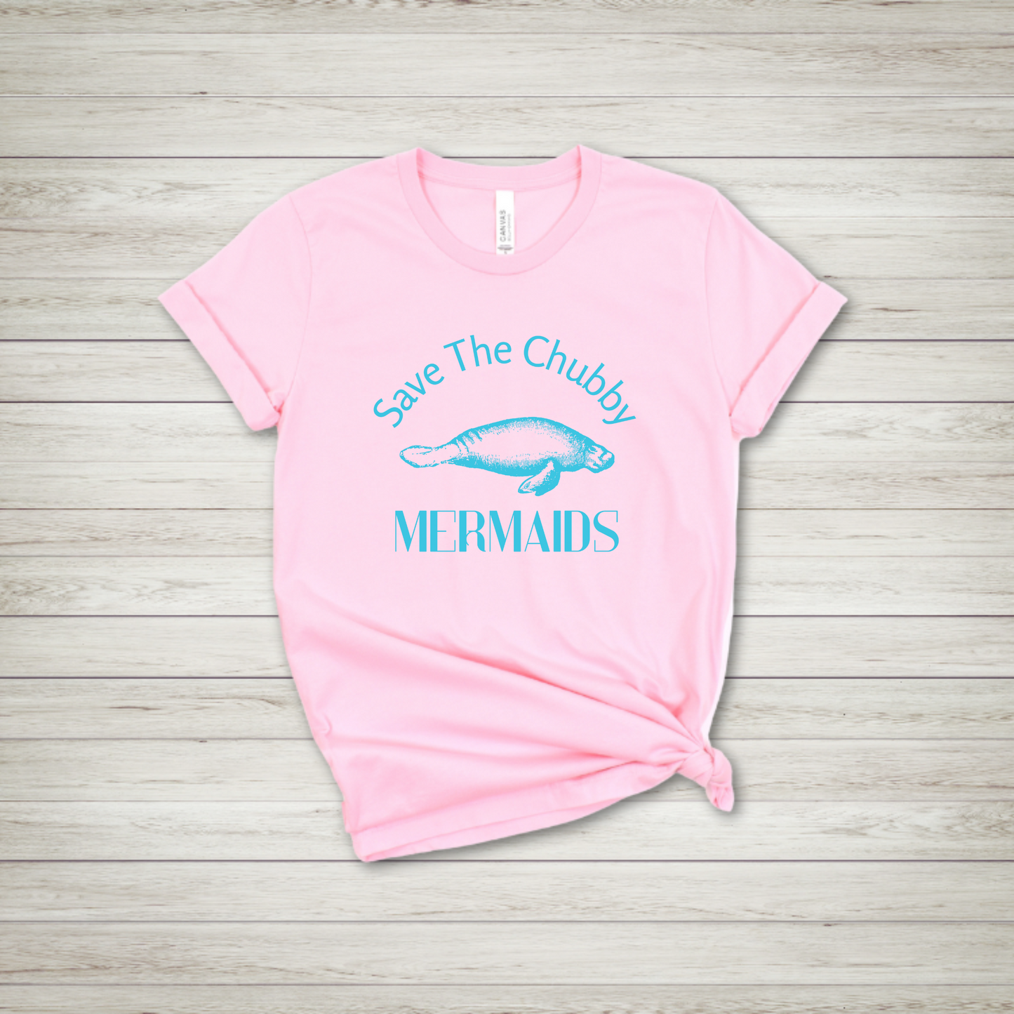 Save The Chubby Mermaids Manatee t shirt