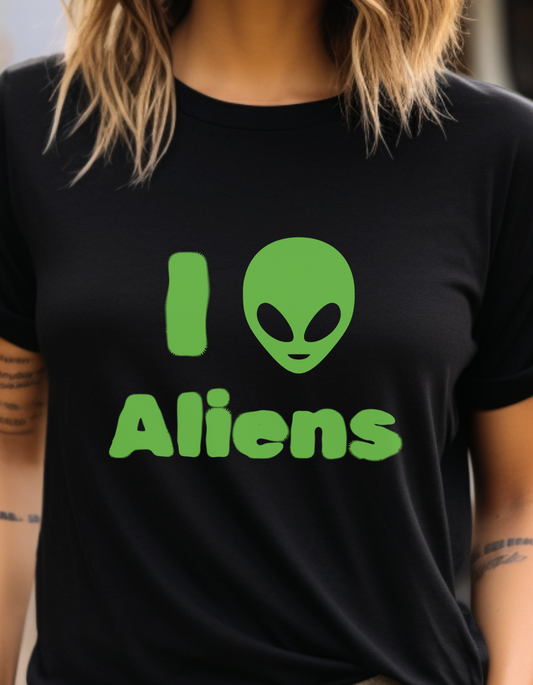 I Love Aliens Shirt