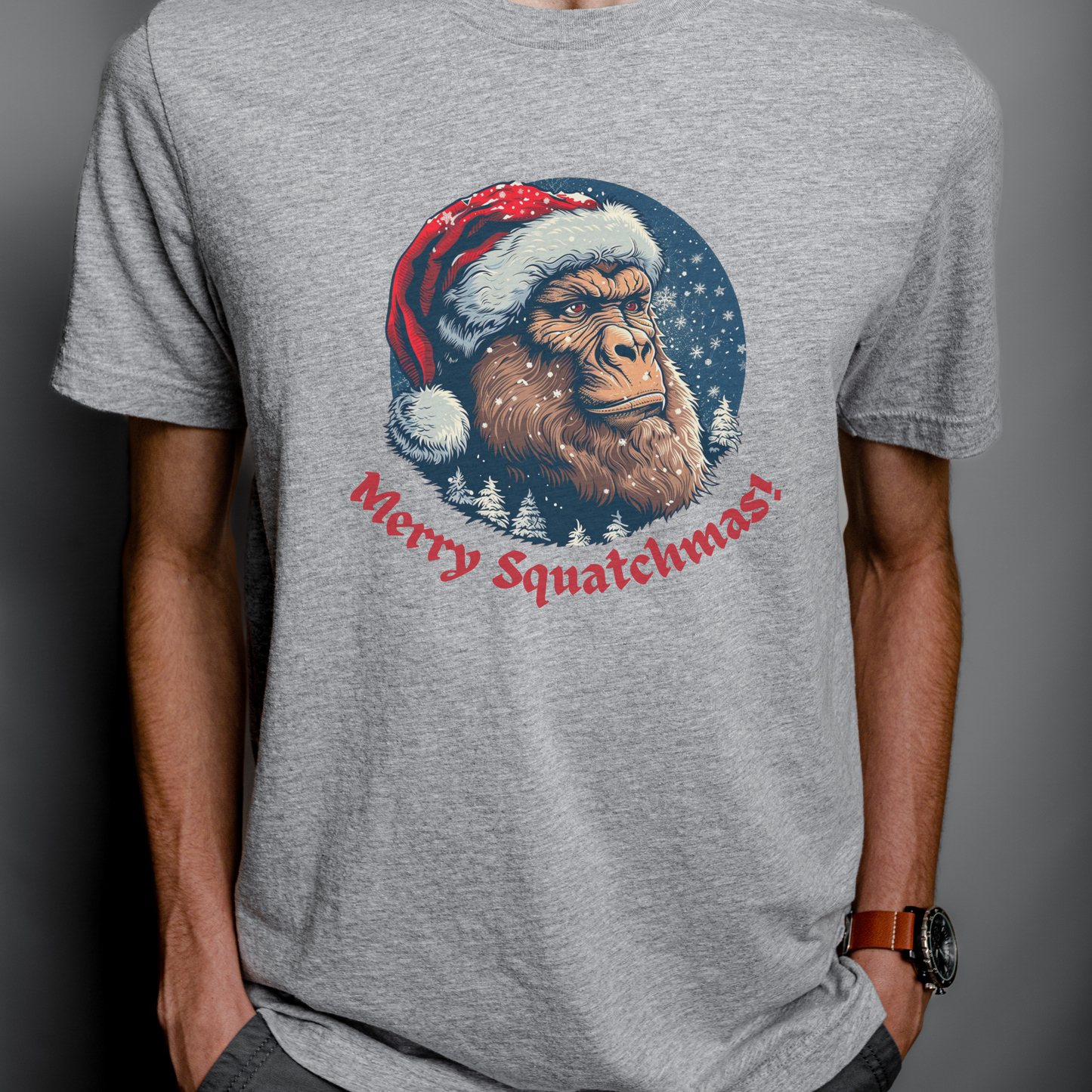 Sasquatch Christmas Shirt "Merry Squatchmas"