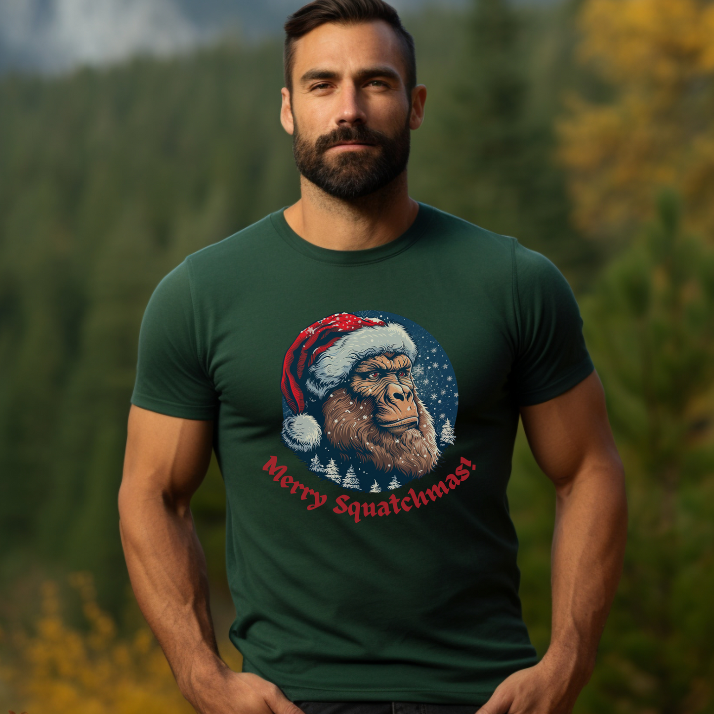 Sasquatch Christmas Shirt "Merry Squatchmas"